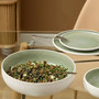 Voir la diapositive 2 : SECRET DE GOURMET Saladier en Céramique  Chiara  27cm Vert