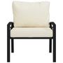 Voir la diapositive 3 : VIDAXL Chaise de jardin avec coussins sable 68x76x79 cm acier