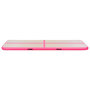 Voir la diapositive 6 : VIDAXL Tapis gonflable de gymnastique avec pompe 500x100x10cm PVC Rose