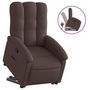 Voir la diapositive 2 : VIDAXL Fauteuil inclinable marron fonce tissu