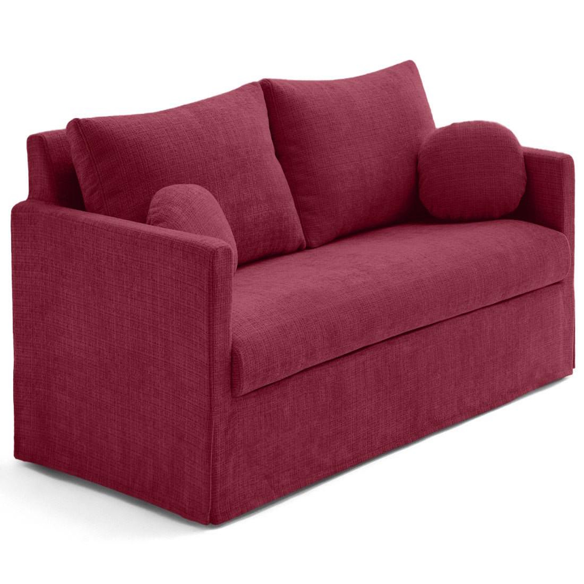 Voir la diapositive 5 : LISA DESIGN Serena - canapé droit déhoussable 3 places en velours texturé