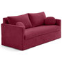 Voir la diapositive 5 : LISA DESIGN Serena - canapé droit déhoussable 3 places en velours texturé