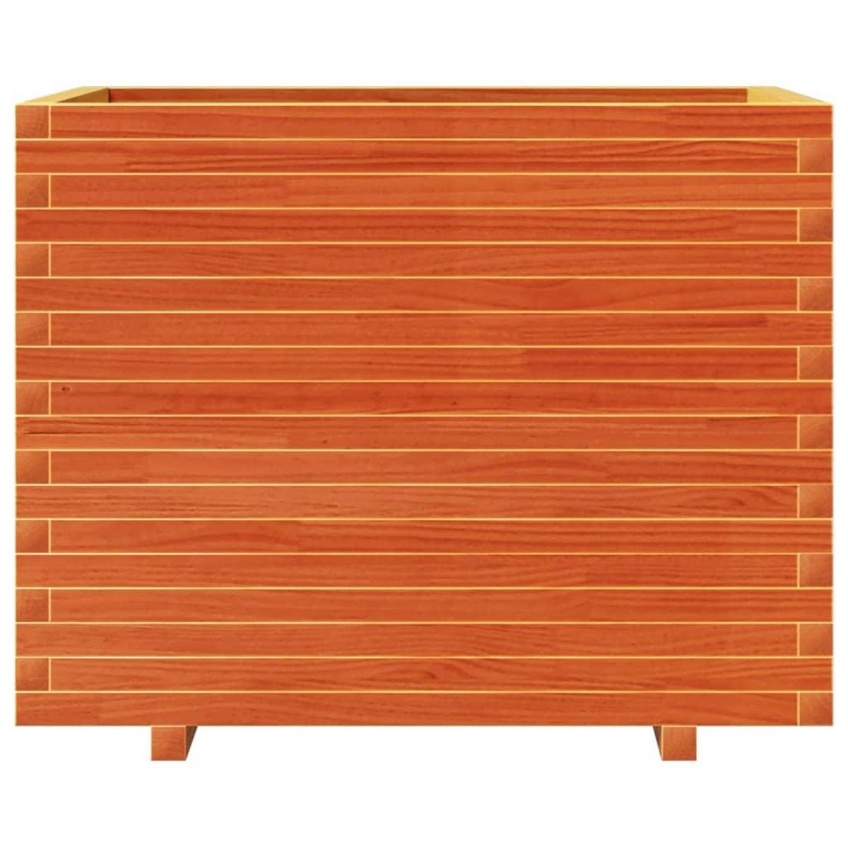 VIDAXL Jardiniere cire marron 90x60x72 cm bois de pin massif