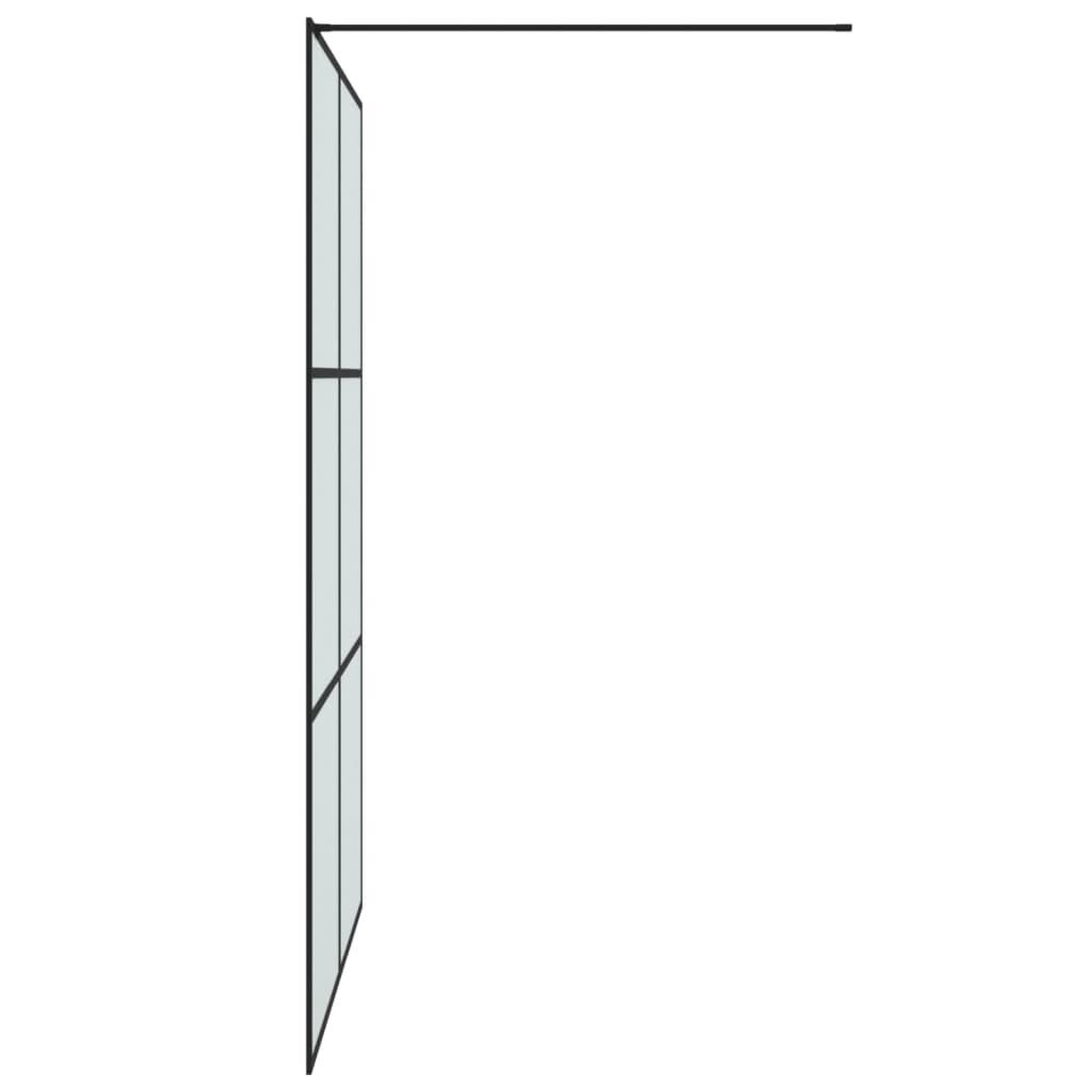 Voir la diapositive 4 : VIDAXL Paroi de douche Noir 140x195 cm Verre ESG depoli