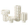 Voir la diapositive 2 : Paris Prix Vase Cylindrique en Céramique  Helix  44cm Blanc