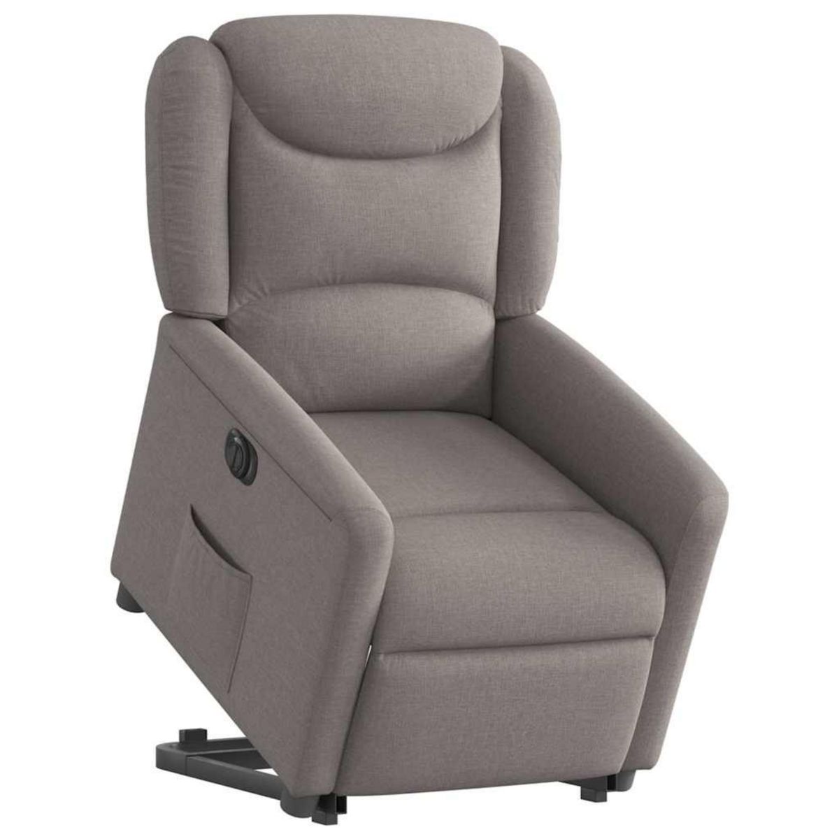VIDAXL Fauteuil inclinable electrique taupe tissu