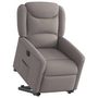 Voir la diapositive 3 : VIDAXL Fauteuil inclinable electrique taupe tissu