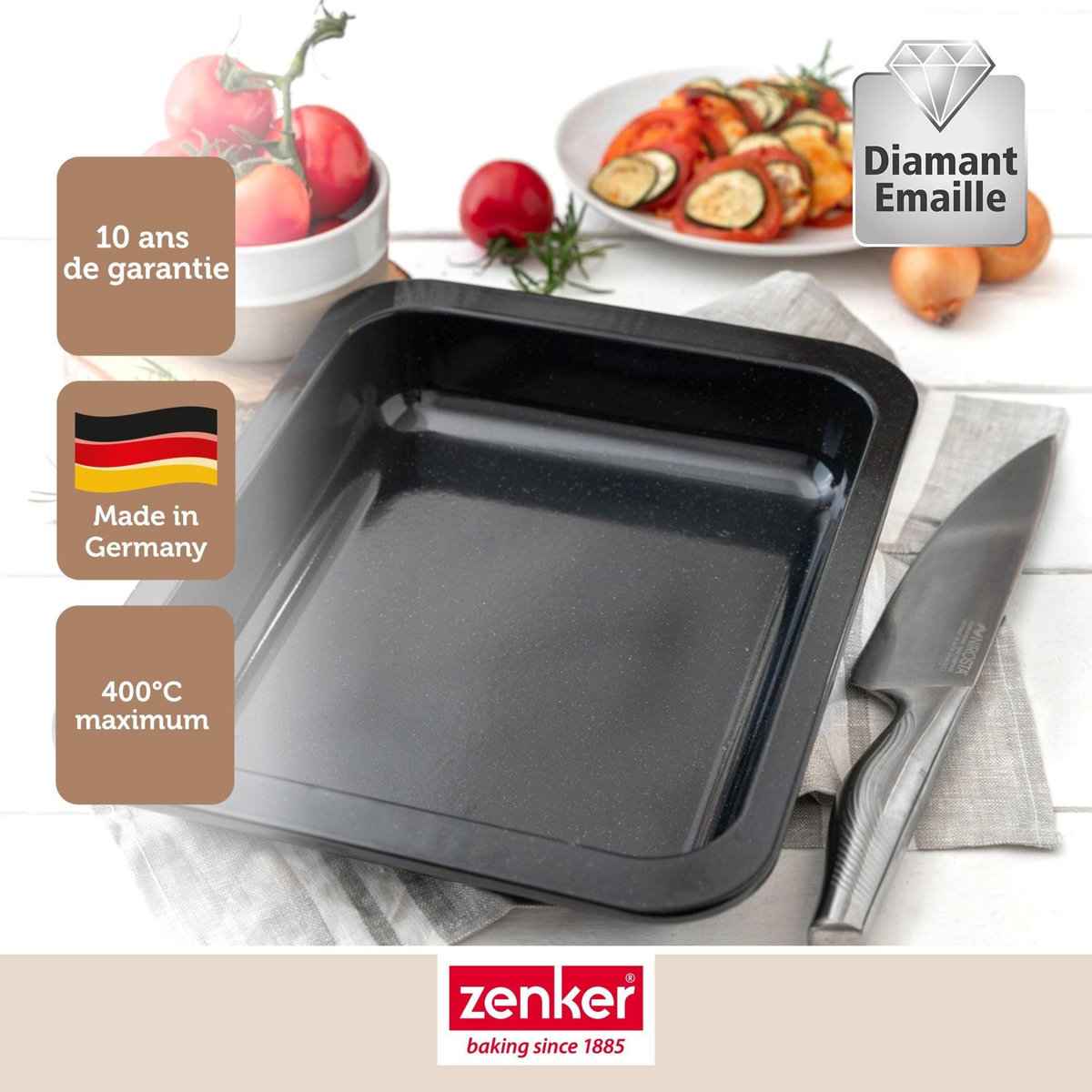 ZENKER Plat à four rectangulaire 33 x 25 x 5 cm Zenker Special Cooking