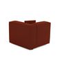 Voir la diapositive 5 : LISA DESIGN Arty - module d'assise droit - en tissu mailles 3d