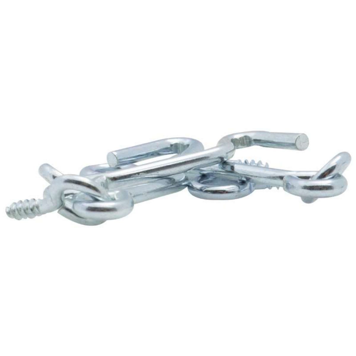  Crochet de contrevent zingué filet bois Vissal 4x60 mm  lot de 3 crochets