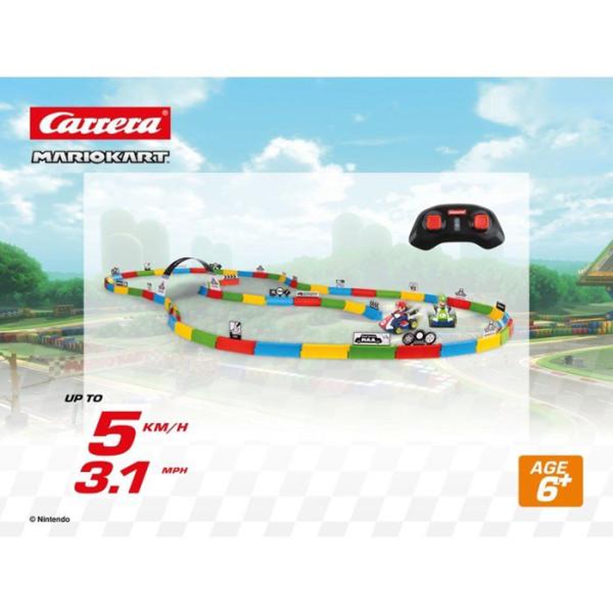 Voir la diapositive 2 : Carrera Véhicules télécommandés Carrera RC Mario Kart™ Tabletop Racing Set Mario & Luigi