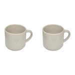 SECRET DE GOURMET Lot de 2 Mugs en Céramique  Adèle  42cl Blanc