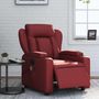 Voir la diapositive 1 : VIDAXL Fauteuil de massage inclinable electrique rouge bordeaux