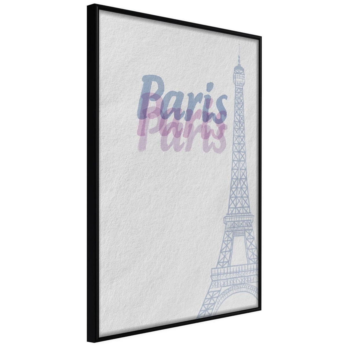 Paris Prix Affiche Murale Encadrée  Pastel Paris