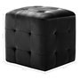 Voir la diapositive 6 : VIDAXL 2 pcs Poufs Noir 30 x 30 x 30 cm Tissu velours