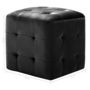 Voir la diapositive 6 : VIDAXL 2 pcs Poufs Noir 30 x 30 x 30 cm Tissu velours