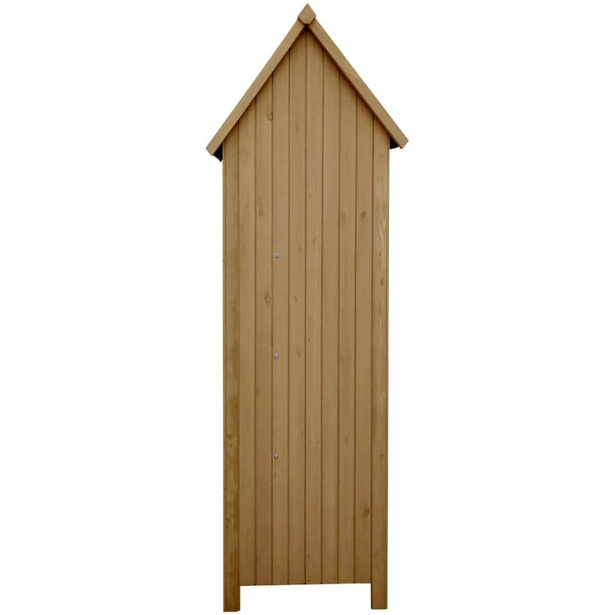 Voir la diapositive 3 : Habitat et Jardin Armoire de jardin  cabanon  - 77 x 54.5 x 179 cm - marron
