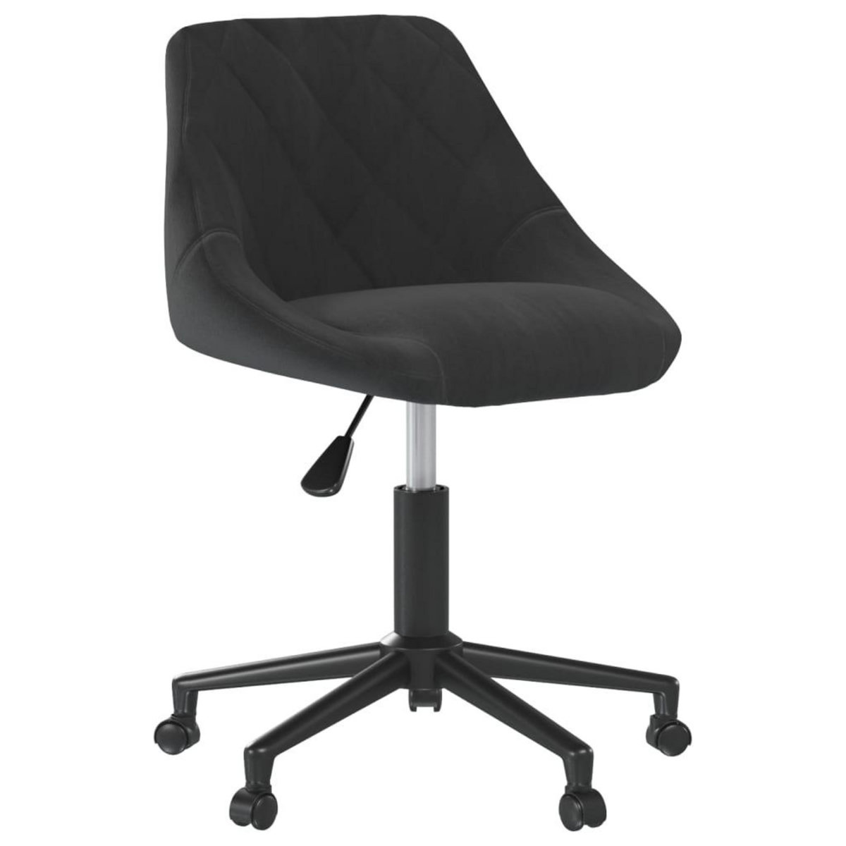 VIDAXL Chaise pivotante de bureau Noir Velours