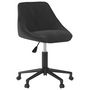 Voir la diapositive 2 : VIDAXL Chaise pivotante de bureau Noir Velours