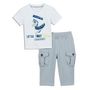 Voir la diapositive 1 : IN EXTENSO Ensemble Tee-shirt manches courtes + Pantalon bébé