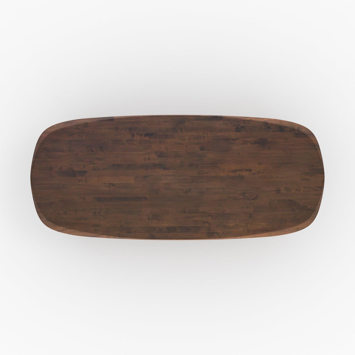 Rendez vous déco Table rectangulaire en bois d'hévéa massif foncé 8 personnes-Merlin