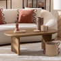 Voir la diapositive 4 : ATMOSPHERA Table Basse Design  Lousada  110cm Naturel