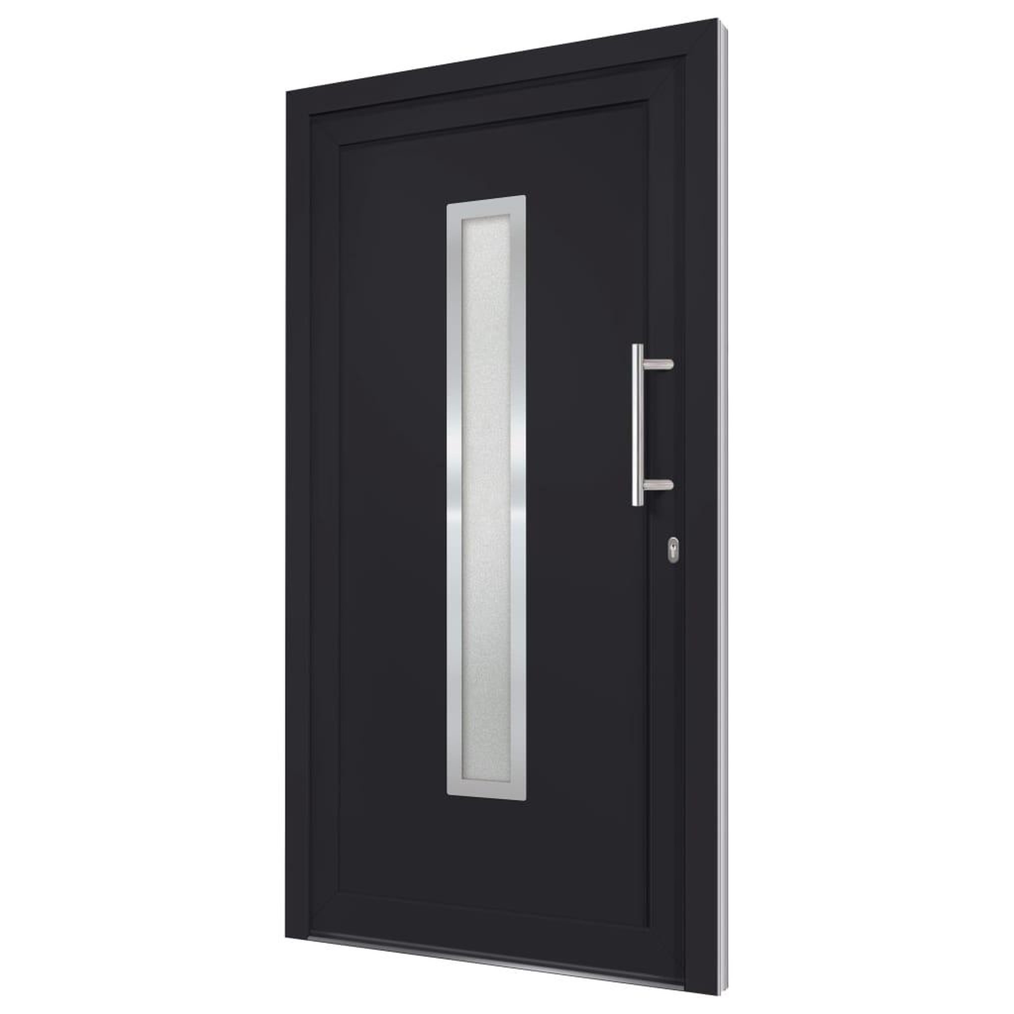 Voir la diapositive 4 : VIDAXL Porte d'entree Anthracite 98x208 cm