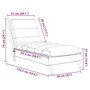 Voir la diapositive 6 : VIDAXL Chaise longue de massage avec coussins creme tissu