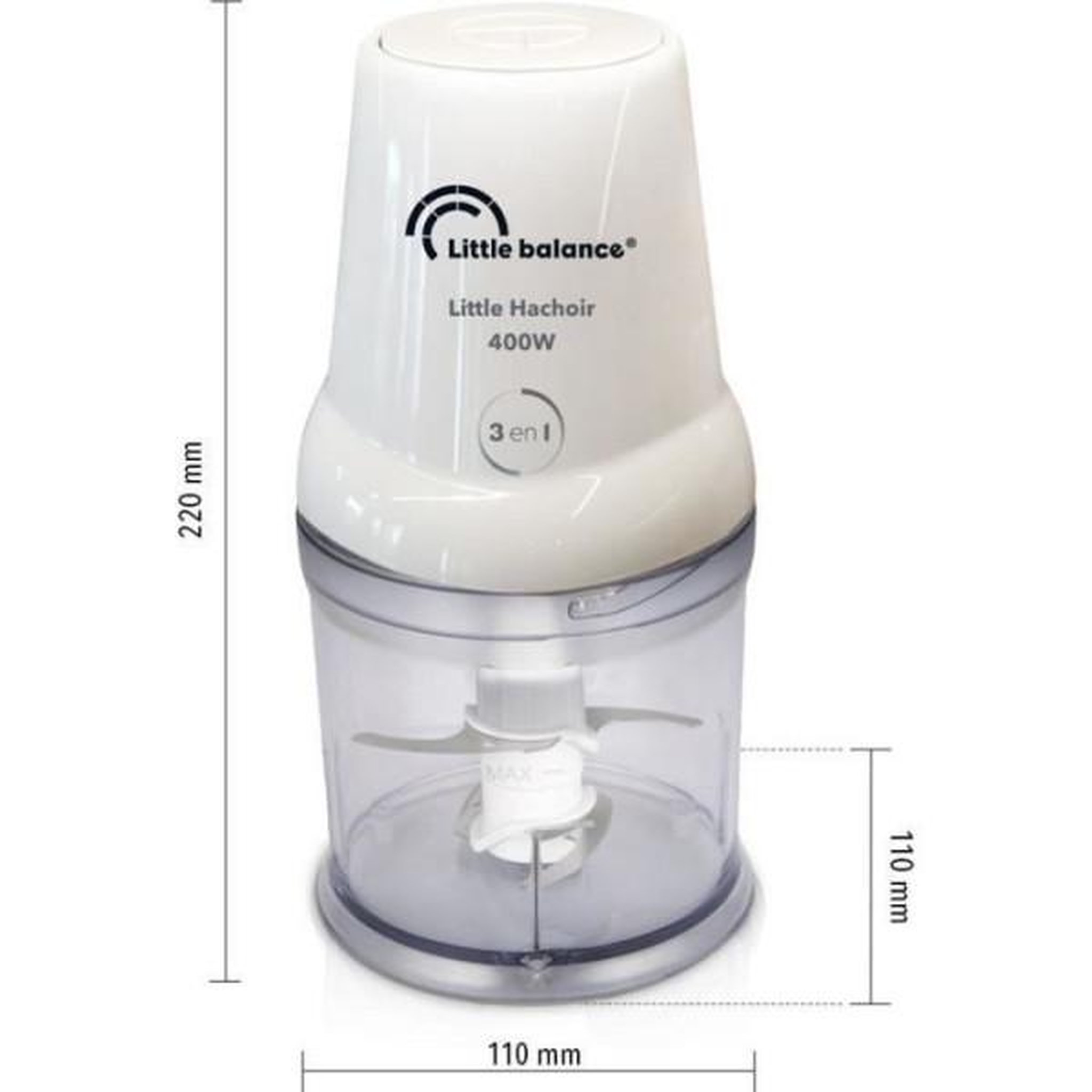 Voir la diapositive 4 : LITTLE BALANCE Mini-hachoir 8586 little balance - 8586