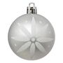 Voir la diapositive 6 : ATMOSPHERA Lot de 25 Boules de Noël  Maison des Couleurs  6cm Argent & Blanc