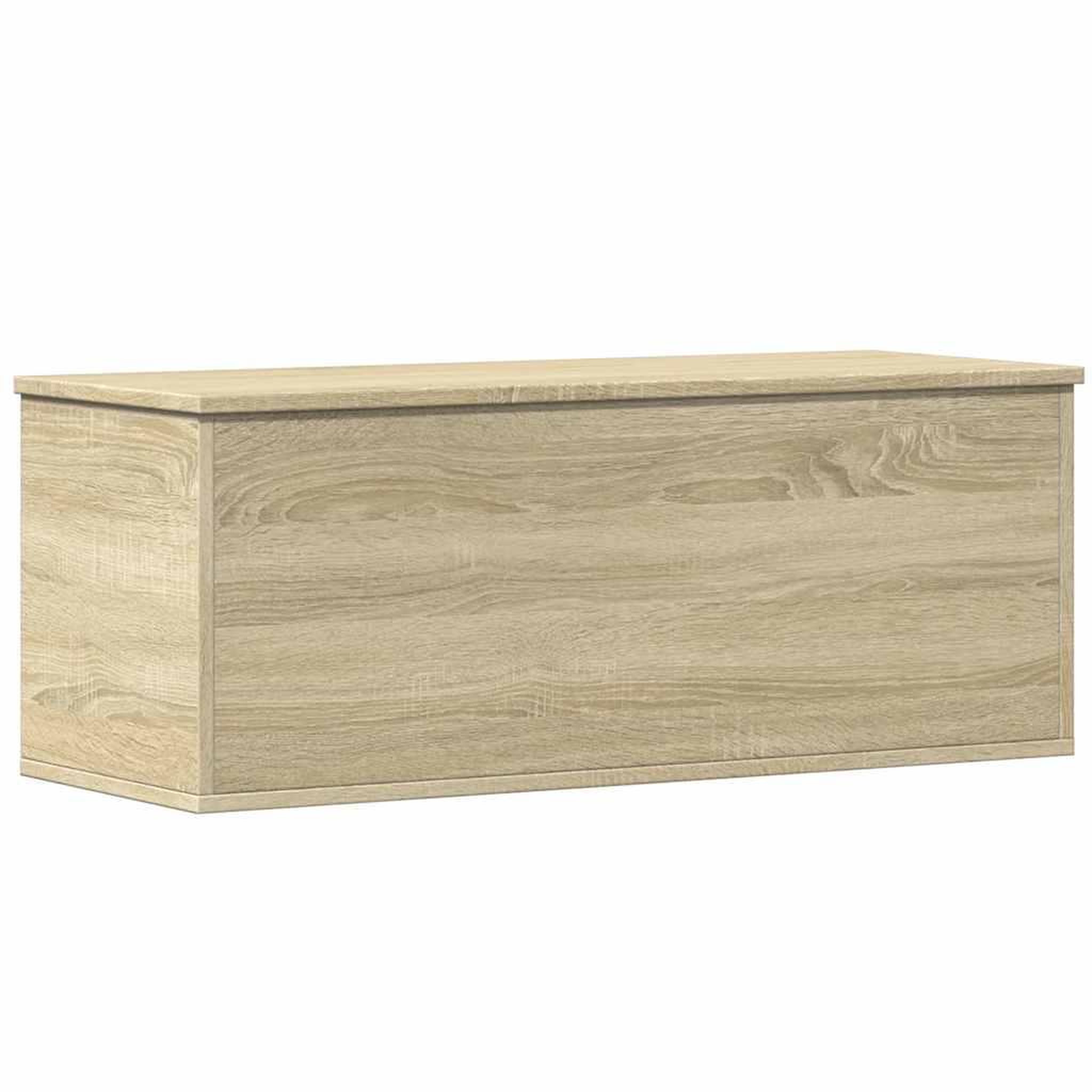 Voir la diapositive 2 : VIDAXL Boîte de rangement chene sonoma 90x35x35 cm bois d'ingenierie