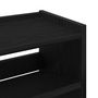 Voir la diapositive 6 : VIDAXL Etagere a chaussures noir 60x25x100 cm bois d'ingenierie