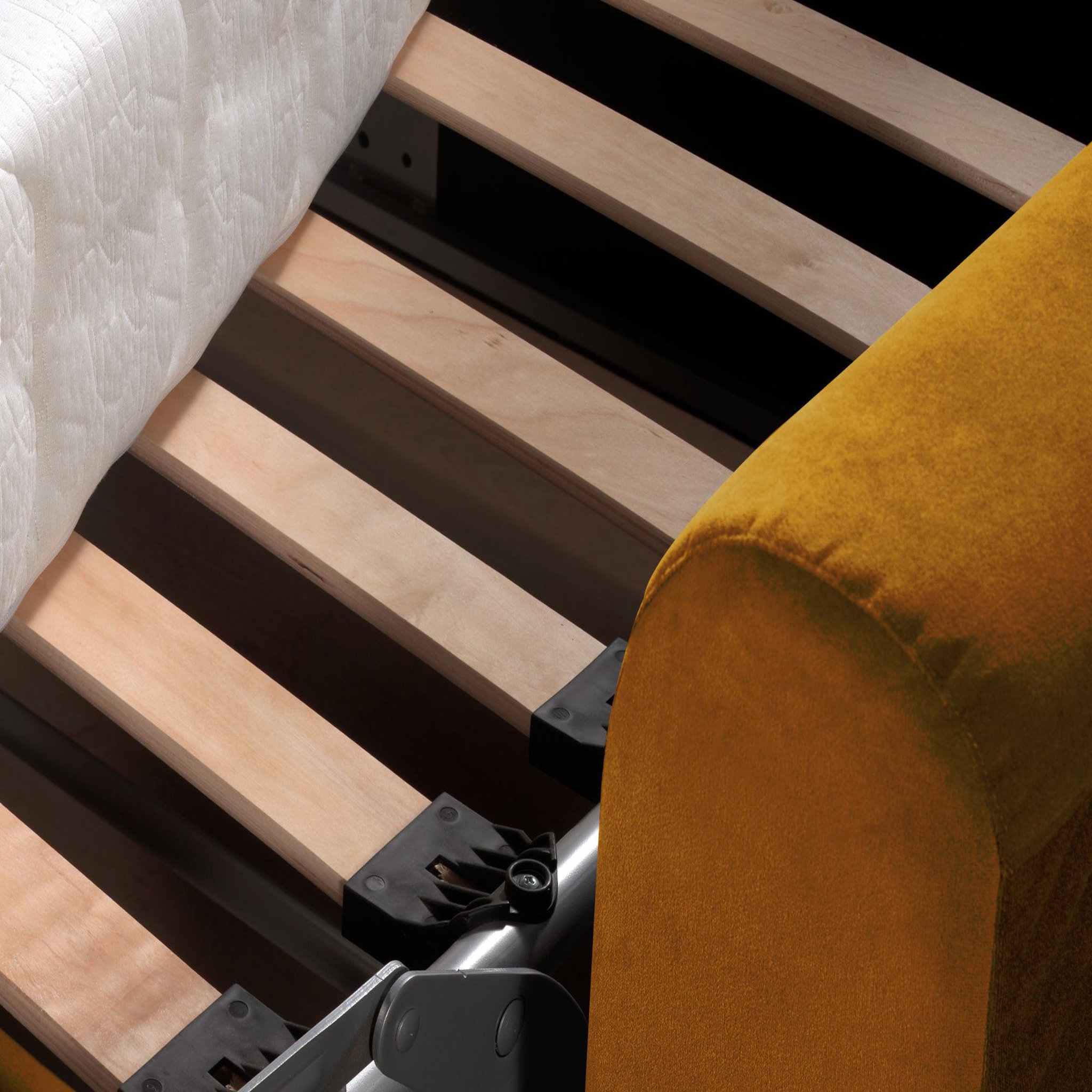 Voir la diapositive 5 : LISA DESIGN Owen - canapé 3 places convertible express couchage quotidien 140 cm matelas 12 cm en velours