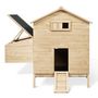 Voir la diapositive 4 : ID MARKET Poulailler chalet XXL pour poules avec pondoir en bois