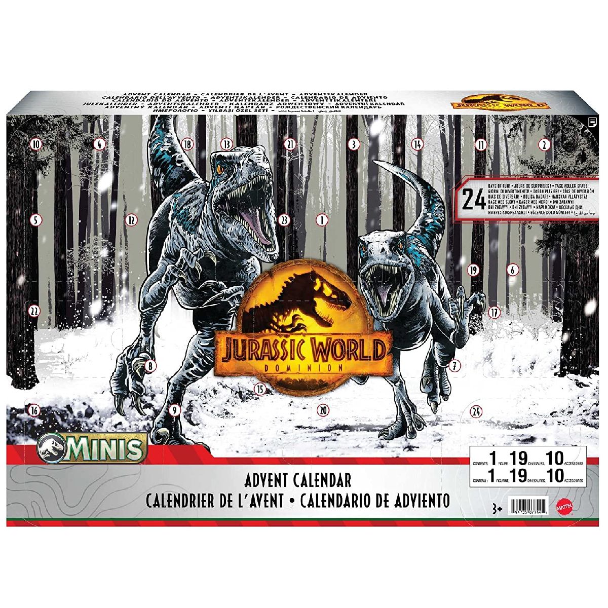 MATTEL Calendrier de l'Avent Jurassic World