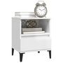 Voir la diapositive 4 : VIDAXL Tables de chevet 2 pcs Blanc brillant 40x35x50 cm