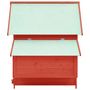 Voir la diapositive 4 : VIDAXL Poulailler Rouge et blanc 152x96x110 cm Bois de sapin massif