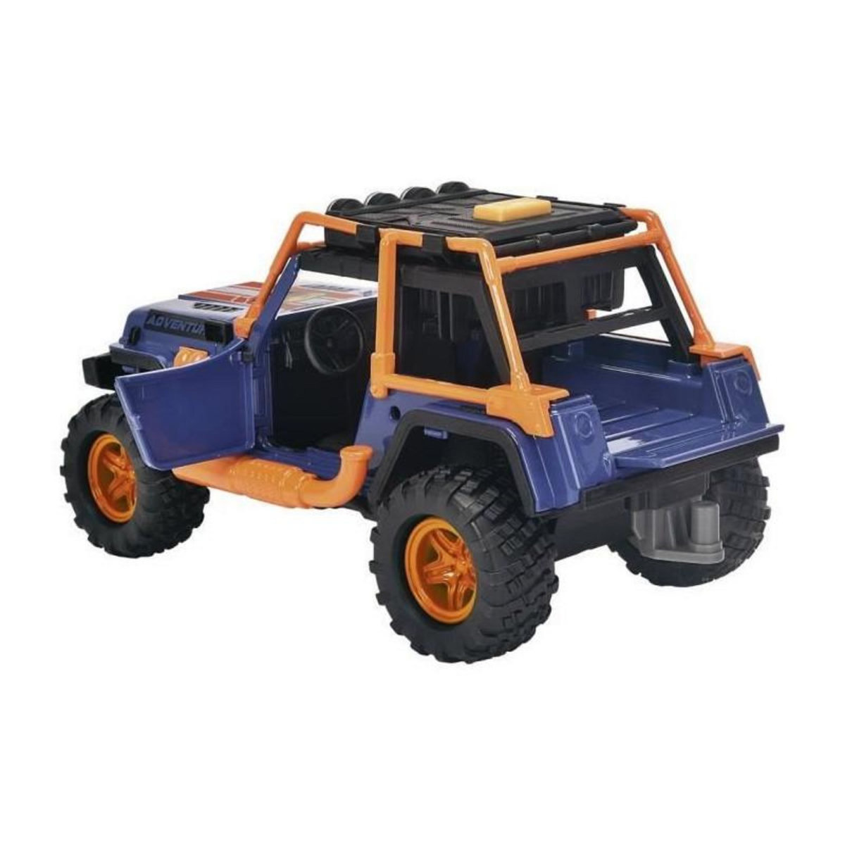 SIMBA.DICKIE.GROUP Dickie - Commandant de Dinosaures - 1 Jeep Wrangler avec remorque + 1 figurine articulée + 2 dinosaures