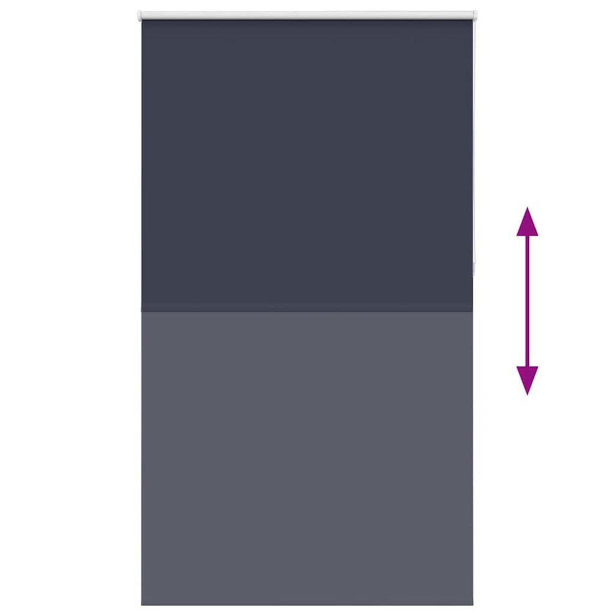 VIDAXL Store enrouleur occultant largeur du tissu 131,6 cm polyester