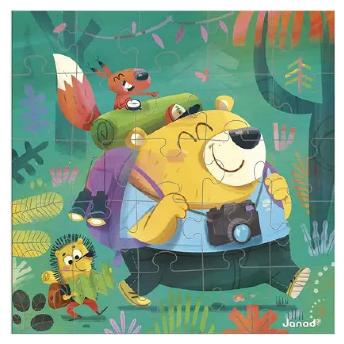 Juratoys-Janod Carte Cadeau Puzzle 25 Pieces Randonnee