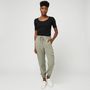 Voir la diapositive 1 : INEXTENSO Pantalon kaki uni femme