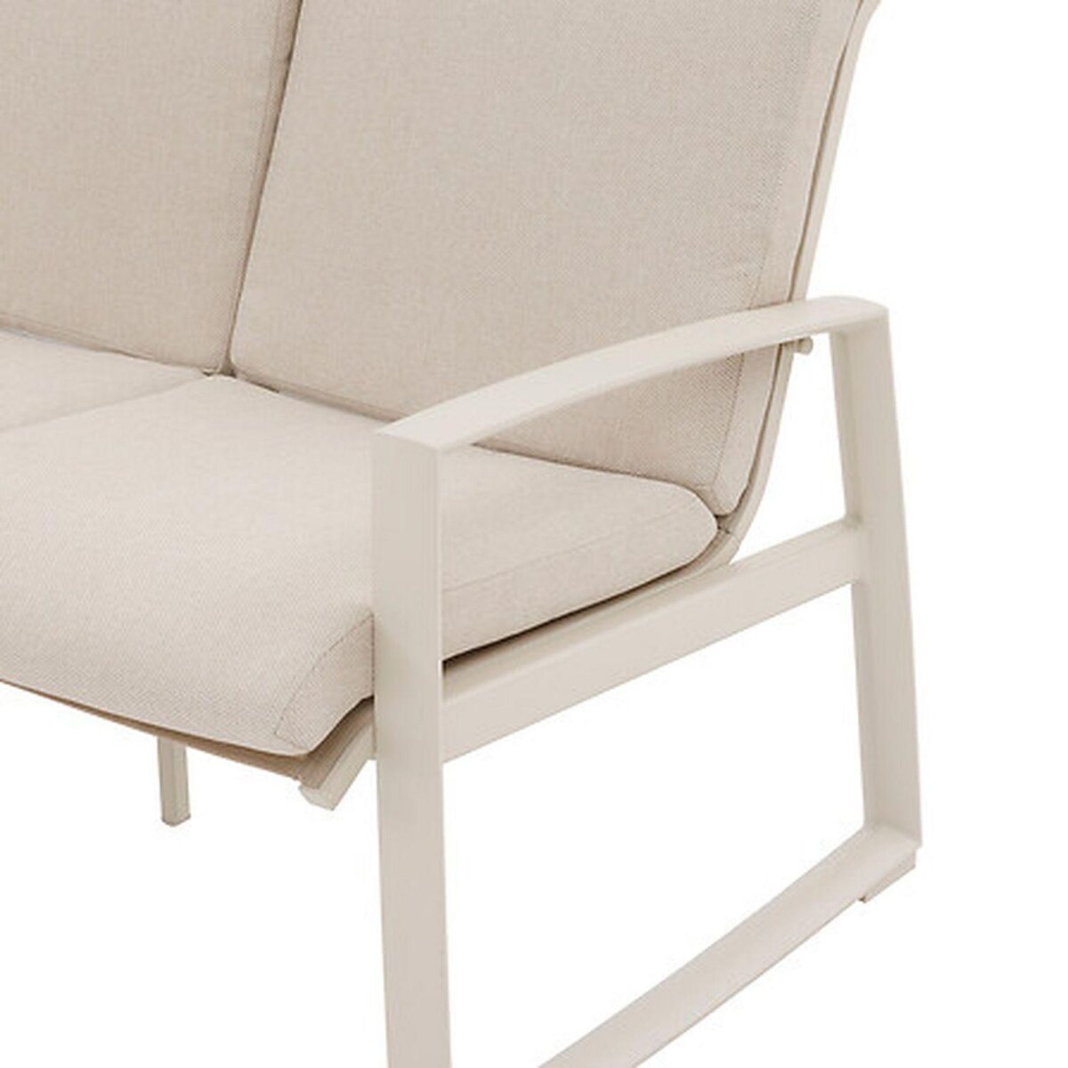 HESPERIDE Salon de jardin en aluminium 5 places BOREANE