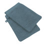 Voir la diapositive 1 : Lot de 2 gants de toilette uni en coton 600 g/m²