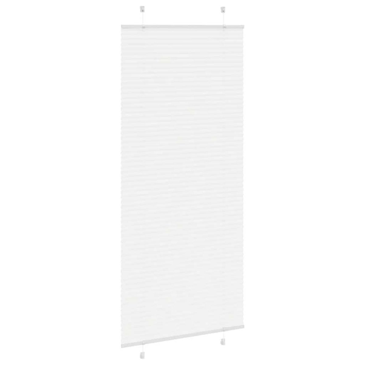 VIDAXL Store plisse blanc 85x200 cm largeur du tissu 84,4 cm polyester