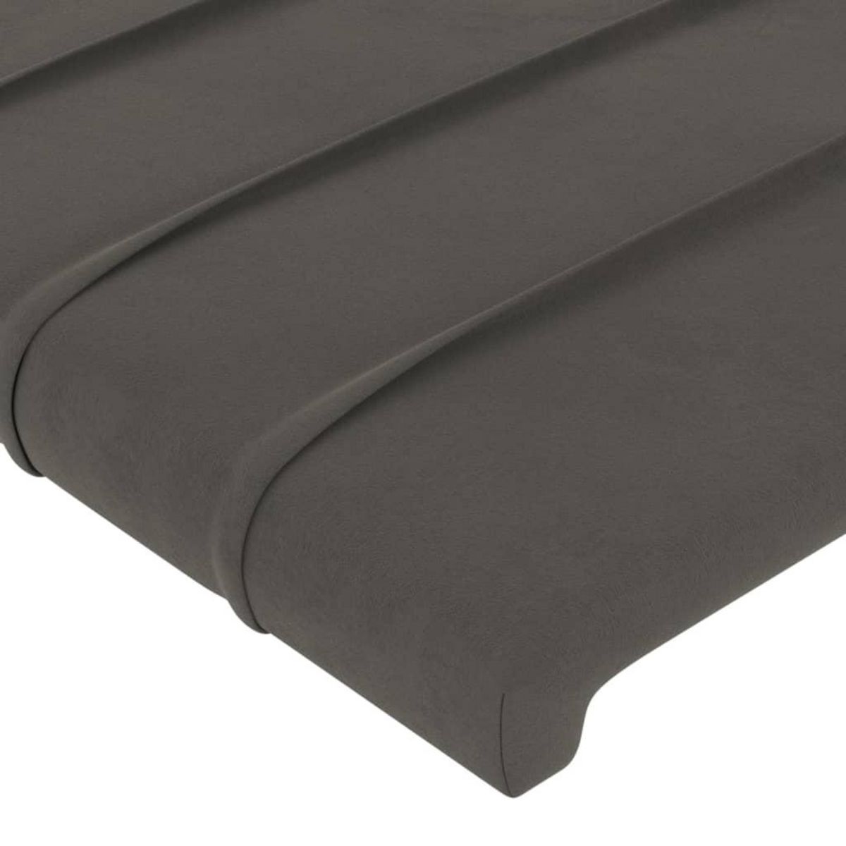 VIDAXL Tete de lit avec oreilles Gris fonce 147x23x78/88 cm Velours