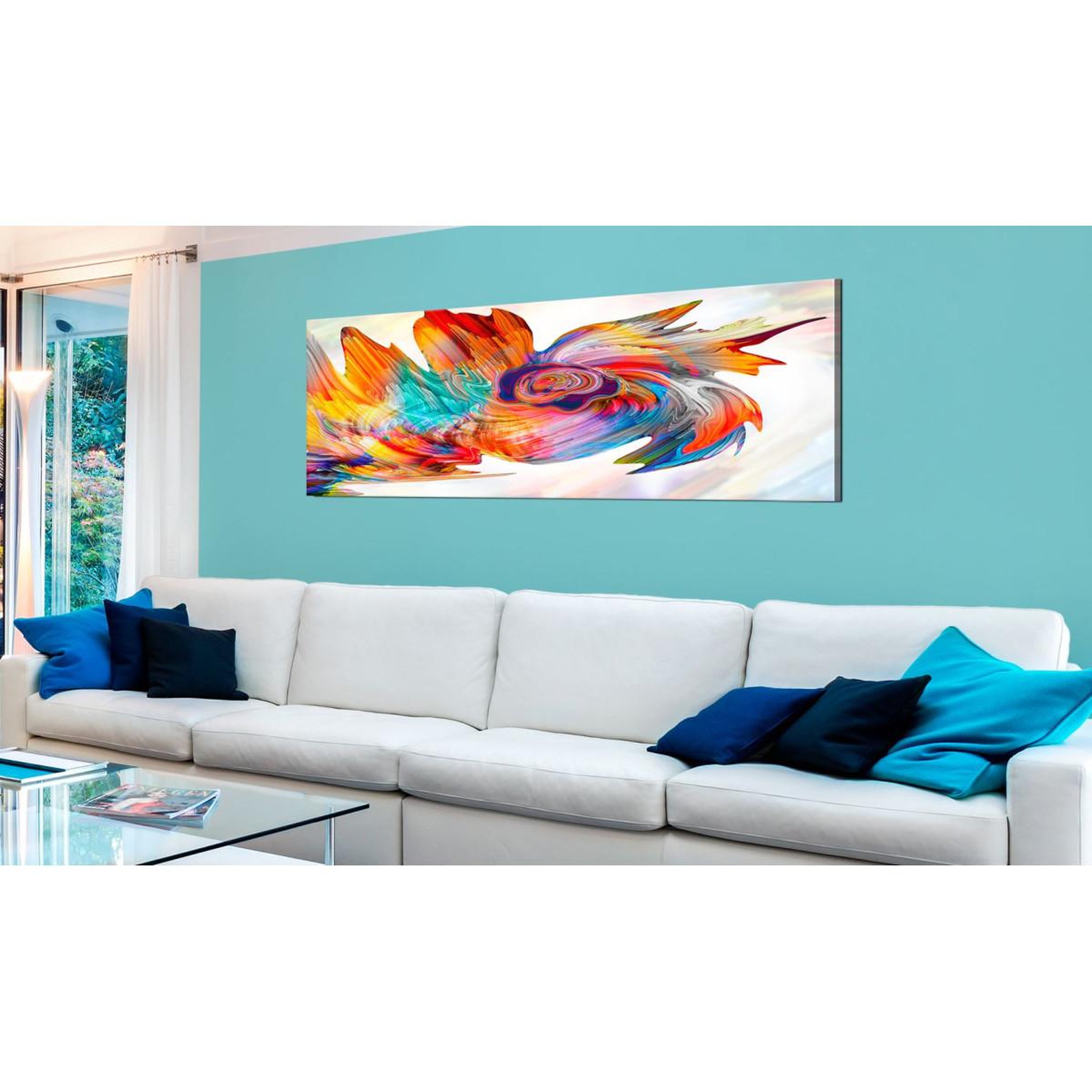 Voir la diapositive 2 : Paris Prix Tableau imprimé  colourful cyclone