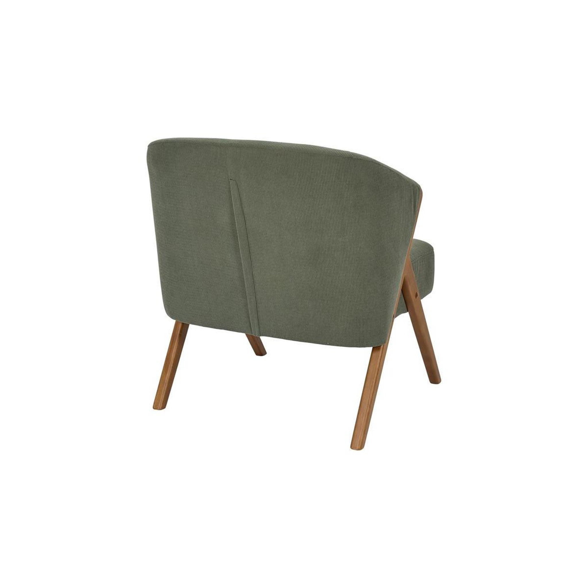 Voir la diapositive 5 : The Home Deco Factory Fauteuil Design Côtelé  Jules  72cm Vert