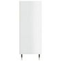 Voir la diapositive 5 : VIDAXL Bibliotheque blanc brillant 69,5x32,5x90 cm bois d'ingenierie