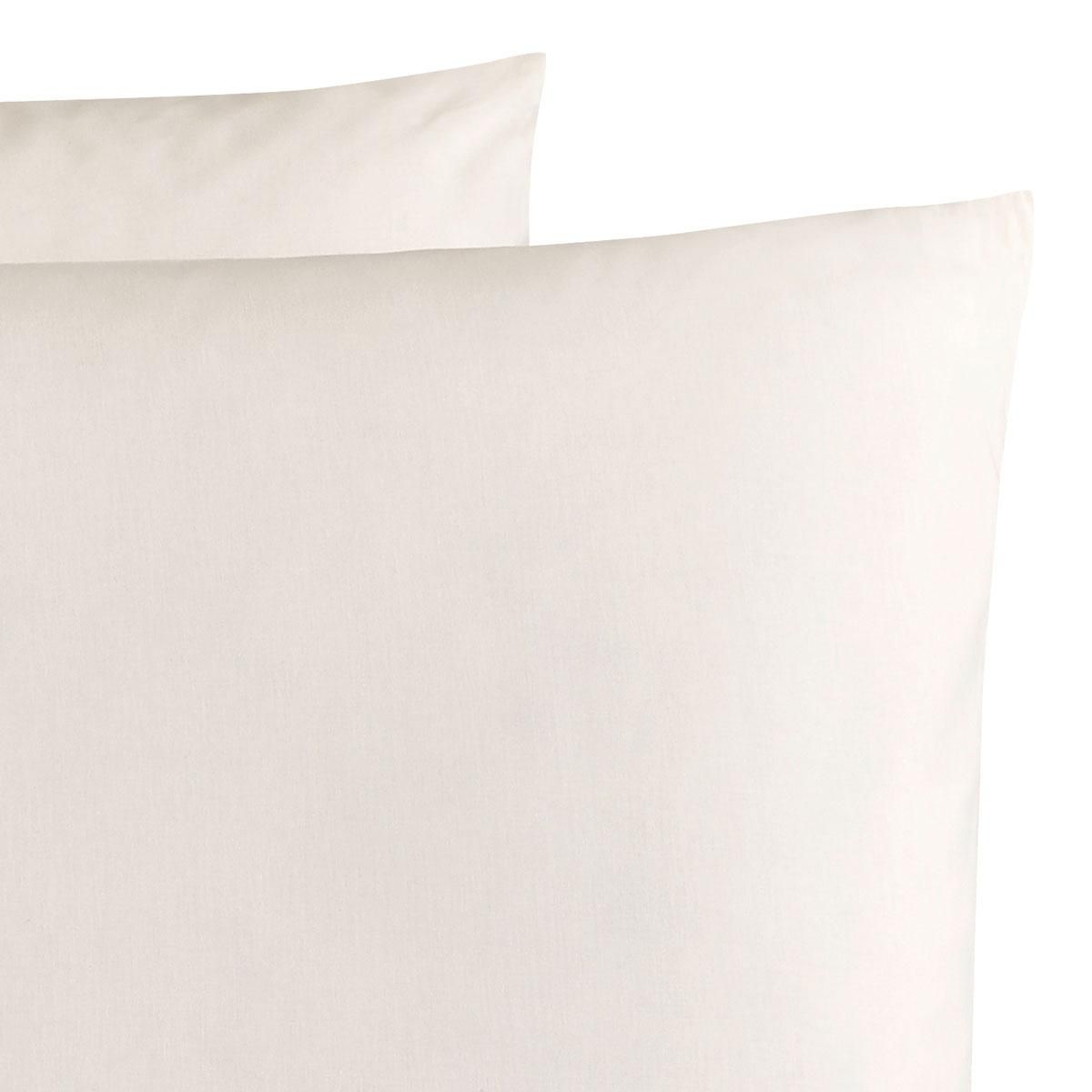 DODO Lot de 2 taies d'oreiller Coton BIO Ivoire