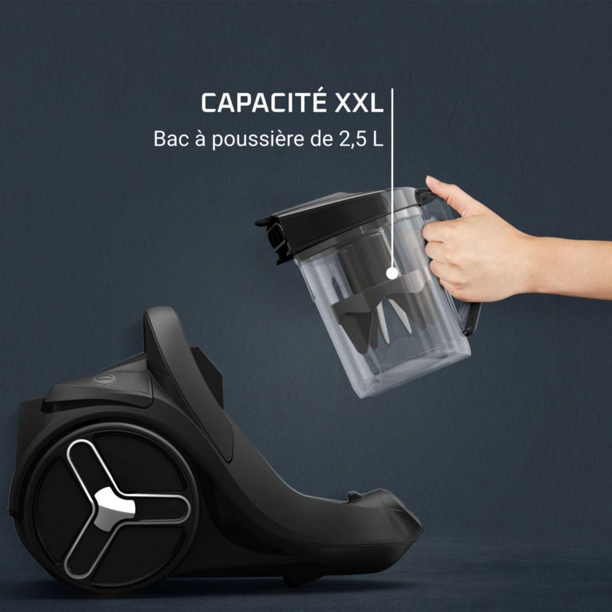 ROWENTA Aspirateur sans sac Green force cyclonic effitech+ RO7C71EA